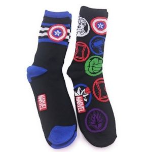MARVEL Avengers 2-pair of Socks NWT